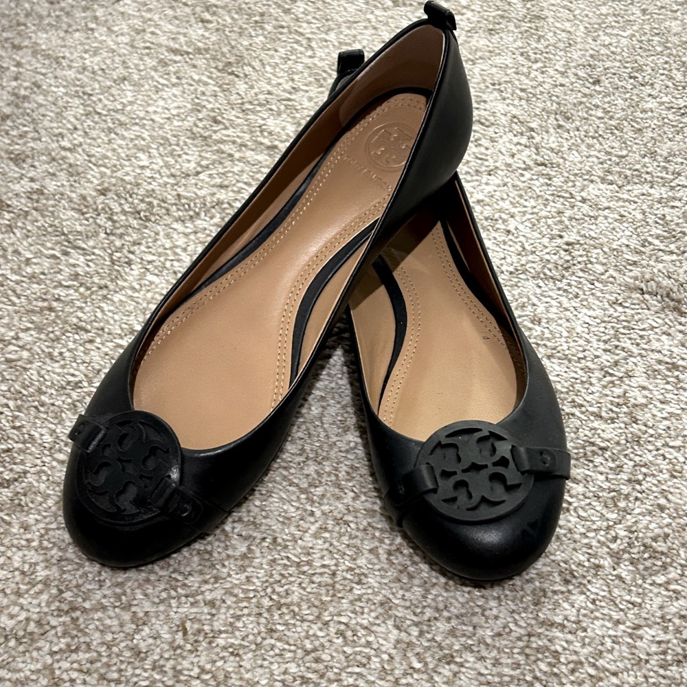 Tory Burch Mini Miller Black Flats
